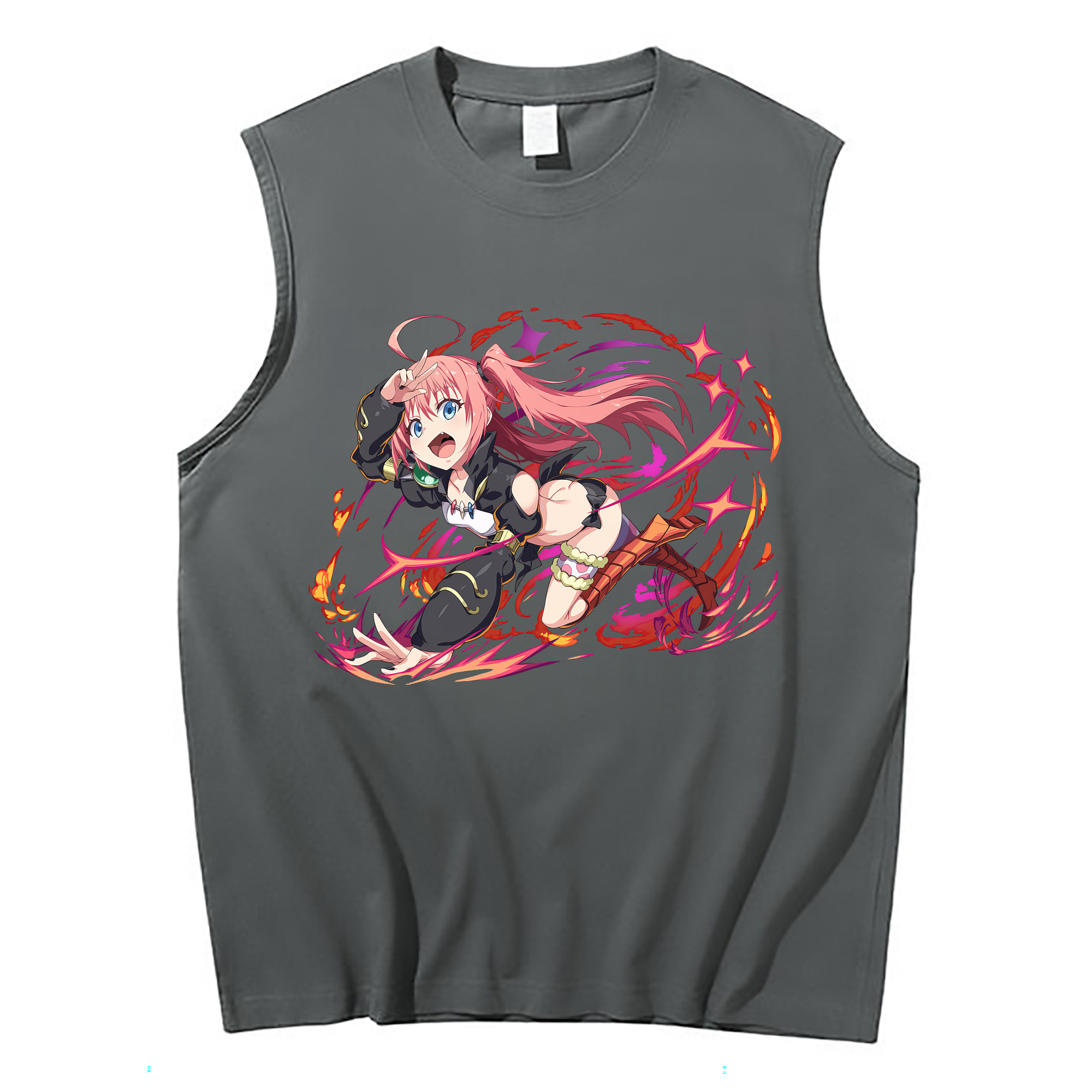 （画像用） 転スラ Regarding Reincarnated to Slime コットン100％タンクトップ（フロントプリント）